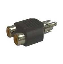 Reduction CINCH connector / 2xCINCH plug contact