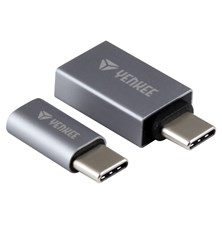 Adapter YENKEE YTC 021 USB C to Micro USB,USB A