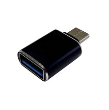 USB A - USB C reduction, black