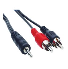 Cable HADEX JACK 3.5 stereo/2xCINCH 10m