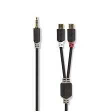 Cable Jack 3,5mm stereo/2x Cinch 0,2m NEDIS CABW22250AT02