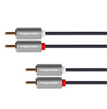 Kabel KRUGER & MATZ 2xCINCH konektor/2xCINCH konektor 1m KM1213 Basic