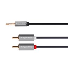 Kabel KRUGER & MATZ JACK 3.5 stereo/2xCINCH 3m KM1216 Basic