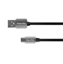 Cable KRUGER & MATZ KM0331 USB/micro USB 1,8m Black