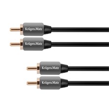 Kabel KRUGER & MATZ 2xCINCH konektor/2xCINCH konektor 0,5m KM0303