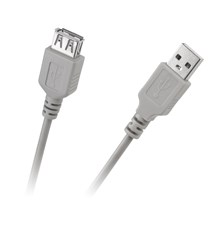 Kabel CABLETECH KPO2783-3 USB konektor/USB zdířka 3m Grey