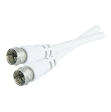 Anténny kábel F / F  TIPA 2,5m biela