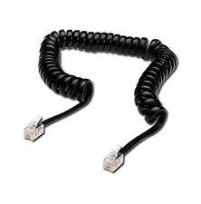 Telephone cable twisted black TIPA 2m