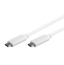 Kabel USB 3.1 C/USB C konektor 1m bílý