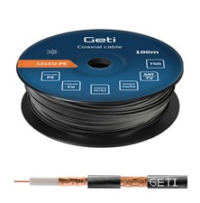 Coaxial cable GETI 121CU PE - outdoor (100m reel)