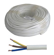 Cable 3x1,5mm2 Round 230V H05VV-F (CYSY), package 100m