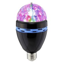 Bulb E27 RGB Light party Renkforce black