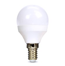 Žárovka LED E14  8W miniGLOBE bílá neutrální SOLIGHT WZ430-1