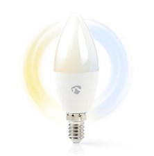 Smart LED žárovka E14 4.5W bílá NEDIS WIFILW13WTE14 WiFi Tuya