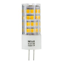 Žiarovka LED G9 3,5W biela teplá RETLUX RLL 298