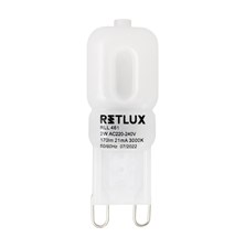 LED bulb G9 2W warm white RETLUX RLL 461