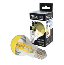Light bulb LED E27 8W white natural TRIXLINE Decor Mirror A60 Gold