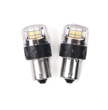 Autožiarovka LED BA15S 12V CARCLEVER 16LED 2835SMD oranžová 2ks