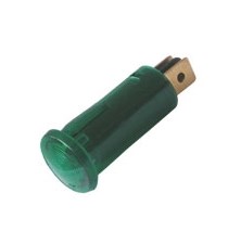 Control lamp  12V DC rounded green TIPA