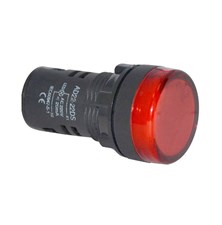 Round lamp 230V LED red 29mm HADEX