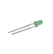 LED diode  3mm  green  diffused