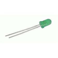 LED diode  5mm  green  diffused