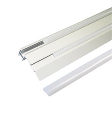 AL profile Stair for LED strips, with plexi, 1m