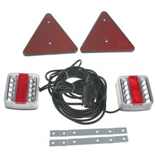 LED trailer light with cable and triangle STU