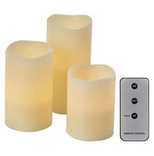 Wax LED candle EMOS DCCV07 set of 3 pcs