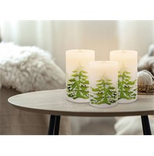 Wax LED candle MOON IN THE ROOM ML45 set of 3pcs