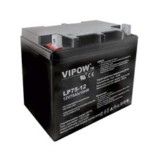 Baterie olověná 12V 75Ah VIPOW