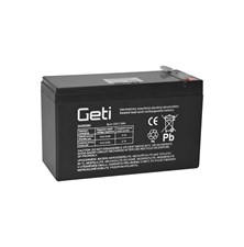 Lead acid battery 12V 7.0Ah GETI (connector 4.75 mm)