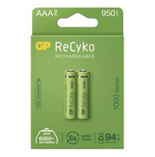 Baterie AAA (R03) nabíjecí 1,2V/950mAh GP Recyko  2ks