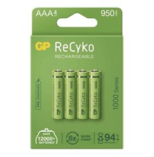 Batérie AAA (R03) nabíjacie 1,2V/950mAh GP Recyko  4ks