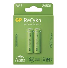 Battery AA (R6) rechargeable 1,2V/2450mAh GP Recyko  2pcs