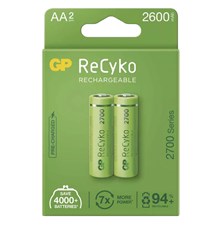 Batérie AA (R6) nabíjacie 1,2V/2600mAh GP Recyko  2ks