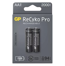 Battery AA (R6) rechargeable 1,2V/2000mAh GP Recyko Pro  2ks