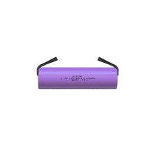Rechargeable Li-Ion 18650 3.7V / 2000mAh 3C MOTOMA battery with strip terminals