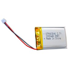 Rechargeable battery LiPo 3.7V/1000mAh 803040 Hadex
