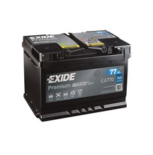 Car battery EXIDE Premium EA770 77Ah 12V 760A