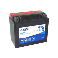 Baterie motocyklová 12V/10Ah EXIDE ETX12-BS