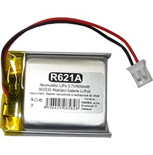 Rechargeable LiPo battery 3,7V/ 600mAh 802530 HADEX