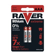 Batérie lítiová AAA R03 1,5V RAVER  2ks