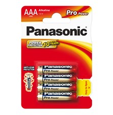Battery AAA (R03) alkaline PANASONIC Pro Power 4pcs / blister