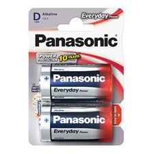 Battery D (R20) alkaline PANASONIC Everyday Power 2pcs / blister