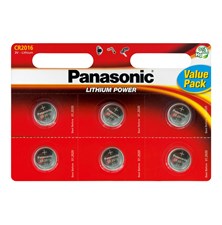 Baterie CR2016 PANASONIC lithiová 6ks / blistr