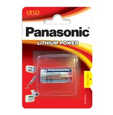 Battery CR123 PANASONIC lithium 1pc / blister