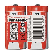 Batéria C (R14) Zn-Cl PANASONIC Red 2ks / shrink