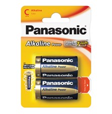 Battery C (R14) alkaline PANASONIC Alkaline Power 2pcs / blister