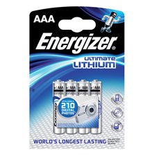 Lithium battery AAA R03 1.5V ENERGIZER Ultimate 4pcs / blister